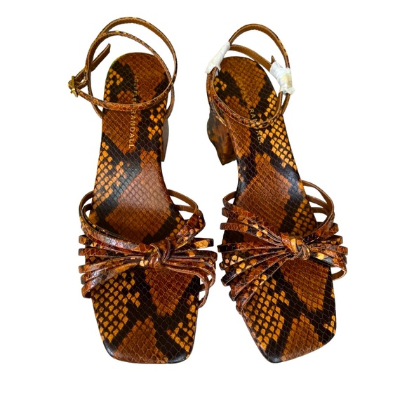 New Loeffler Randall Renee Knot Heel Sandals Size 8 - Picture 6 of 9